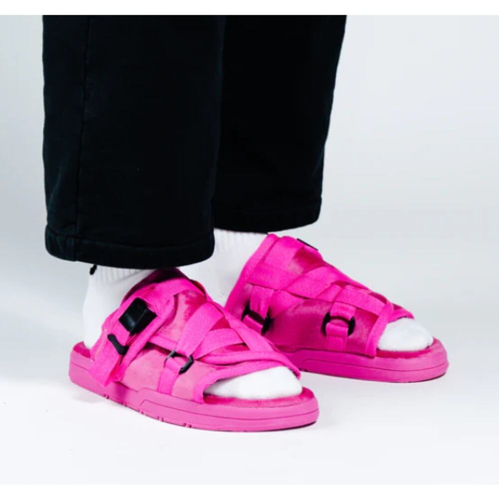 Draco The OG Bubblegum Pink V2 Sandals Unisex 7-8 Streetwear Sporty Bold Color